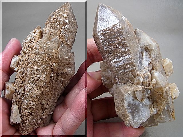 画像: ダルネゴルスク産フェルドスパー付きキャンドル水晶原石 256.6g