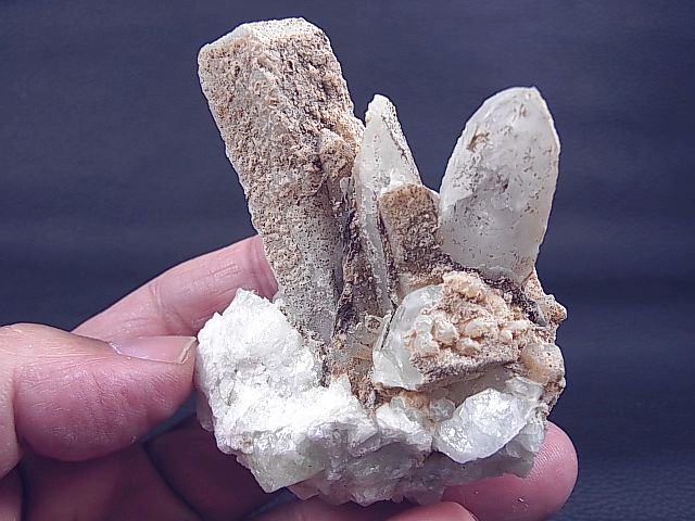 画像: ダルネゴルスク産成長干渉型（インターフェレンス）水晶＆ダトーライト原石 116.7g