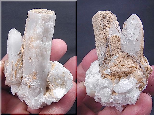 画像: ダルネゴルスク産成長干渉型（インターフェレンス）水晶＆ダトーライト原石 116.7g