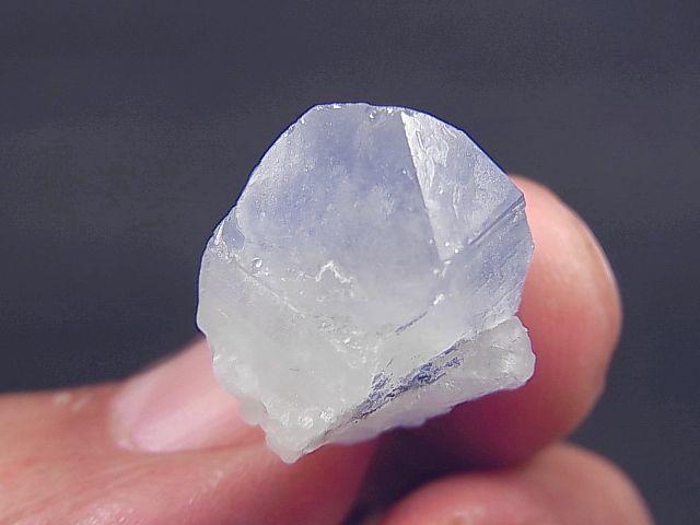 画像: デュモルチェライトインクオーツ原石（錐面結晶あり） 5.1g