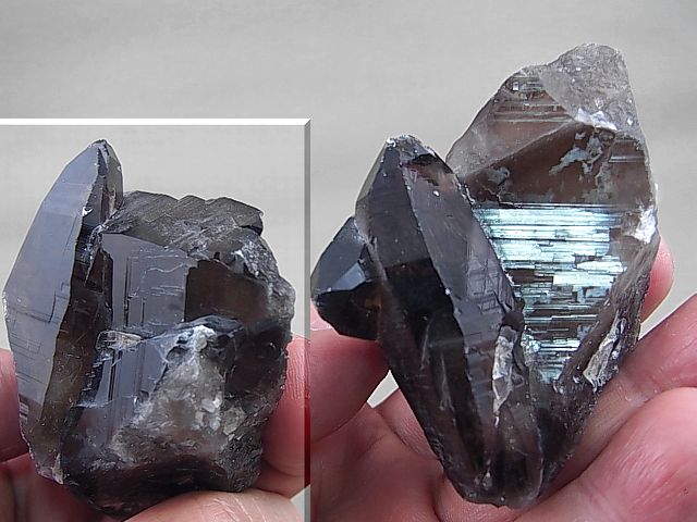 画像: トルコ産「エーゲ海水晶」スモーキークオーツ（連晶） 127.9g