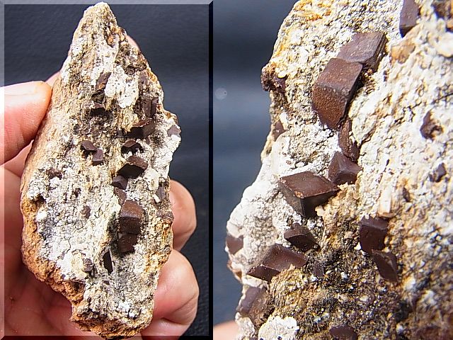 画像: トルコ産灰(かい)チタン石（ペロブスカイト）原石 178.9g
