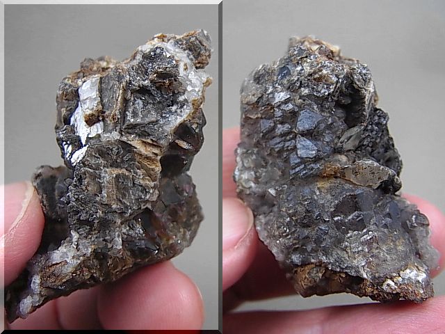 画像: ダルネゴルスク産水晶＆アンドラダイトガーネット＆カルサイト原石 61.4g