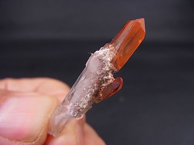 画像: オレンジリバー産レッドファントム水晶（タンジェリン/ツインポイント） 2.1g