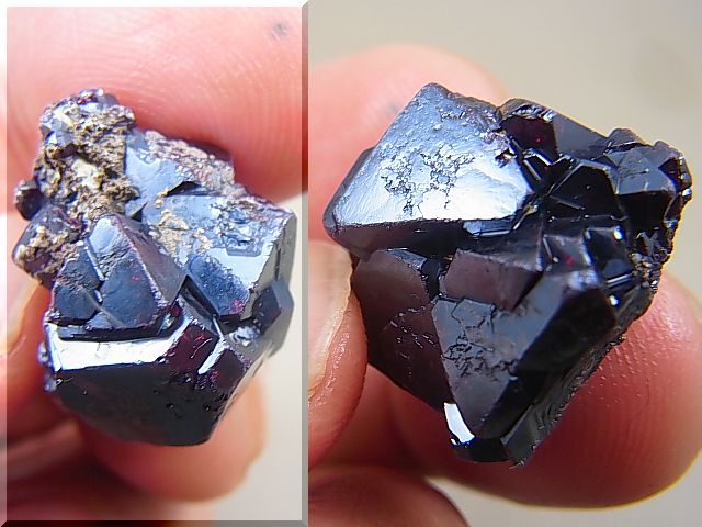 画像: シベリア産キュープライト（赤銅鉱）八面体連晶結晶 15.3g