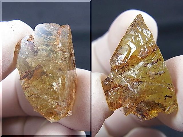 画像: フィンランド産ヘリオドール宝石質原石（2面研磨） 26.1カラット