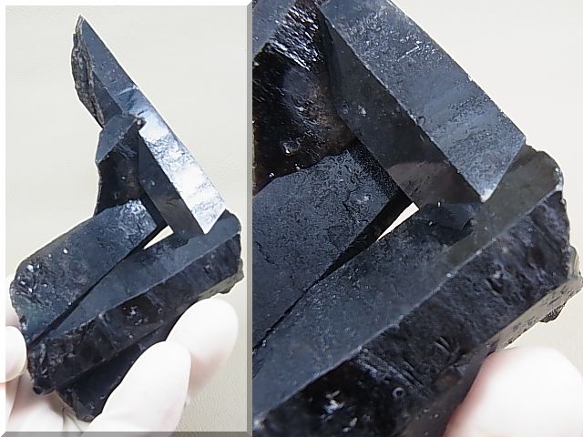 画像: 内モンゴル産天然未処理モリオンポイント（双晶） 153.7g