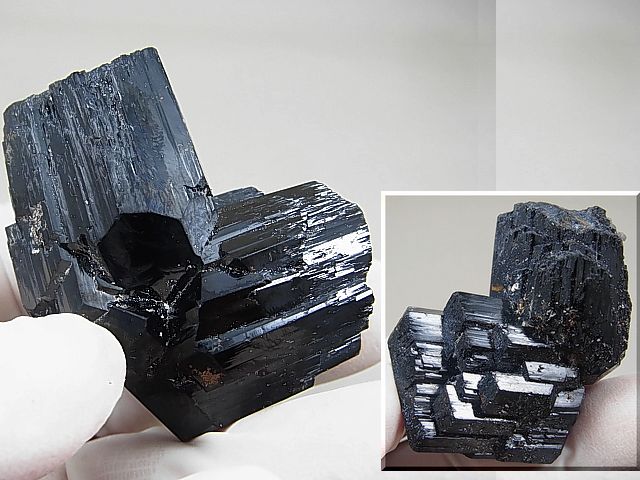 画像: ナミビア・エロンゴ産ショールトルマリン原石（双晶） 74.3g
