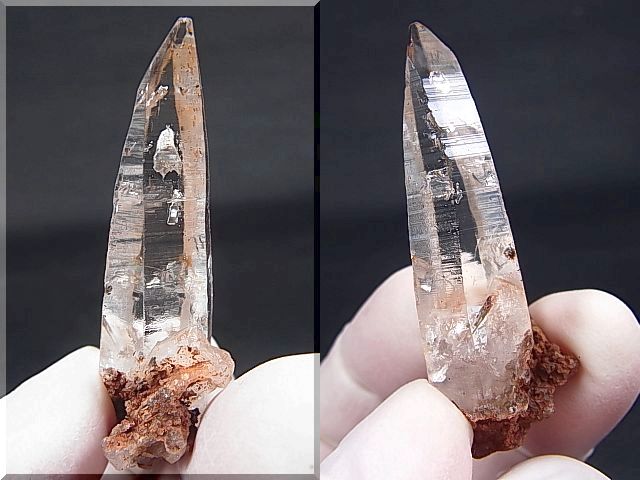 画像: タンザニア産モンドクオーツ・レーザーポイント水晶（ネガティブ水晶入り） 11.7g