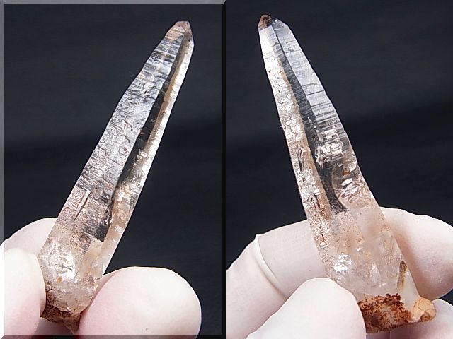 画像: タンザニア産モンドクオーツ・レーザーポイント水晶（ネガティブ水晶入り） 13.7g