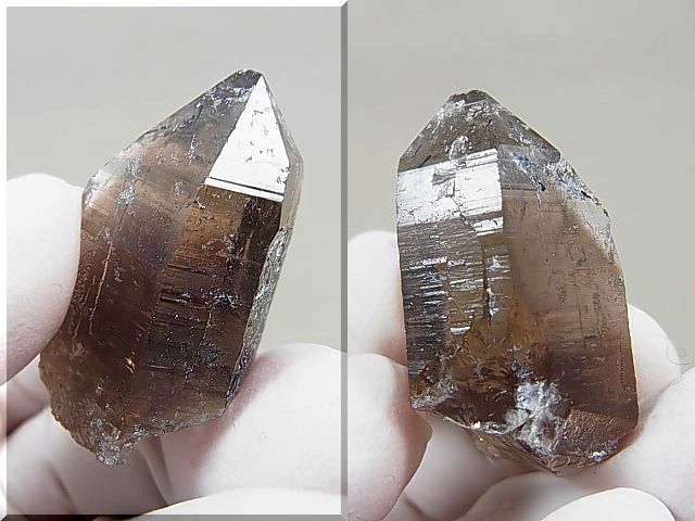 画像: ベトナム・タインホア産ブラックトルマリン入りスモーキー水晶 17.0g