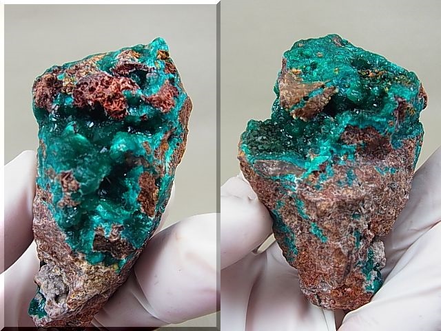 画像: コンゴ産ダイオプテーズ原石 112.8g