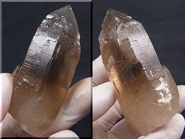 画像: ベトナム・カインホア産スモーキー水晶（シトリンカラー/カテドラル） 138.3g