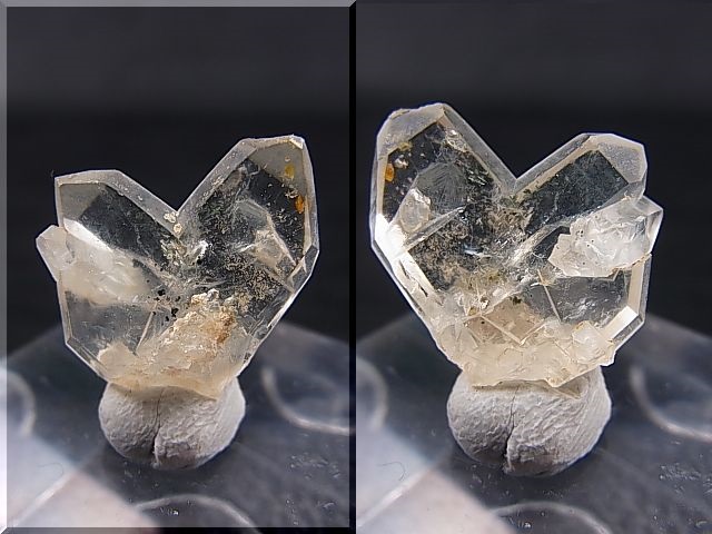 奈留島産日本式双晶（ハート型・貫入り） 1.4g - パーフェクト