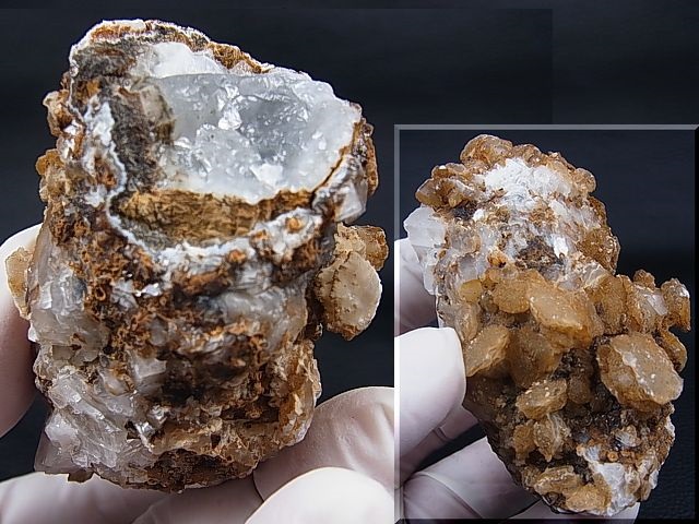 画像: ダルネゴルスク産水晶＆カルサイト原石 147.4g