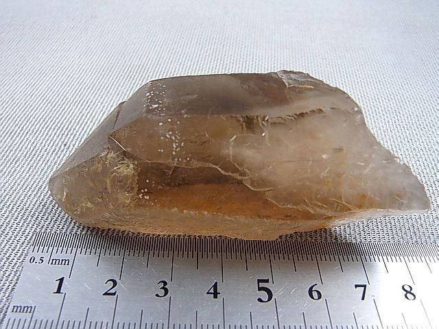 画像: ベトナム・カインホア産スモーキー水晶（シトリンカラー） 106.7g