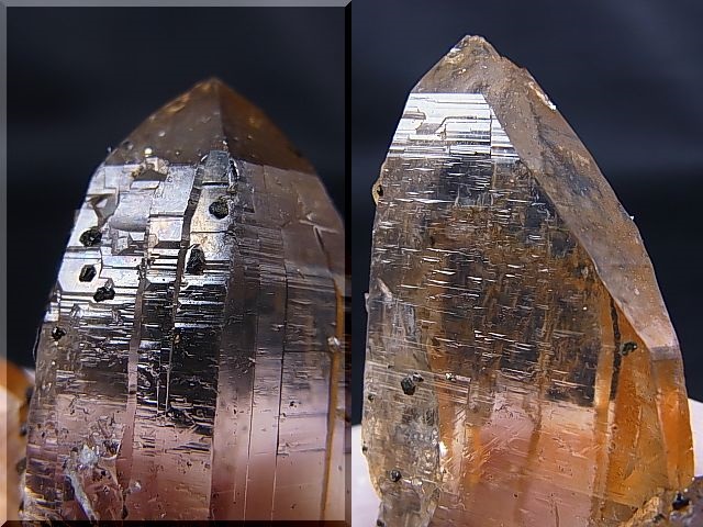 画像: ガネーシュヒマール・ヒンドゥン産ゴールデンヒーラー水晶ポイント（双晶/アナテース付き） 49.4g