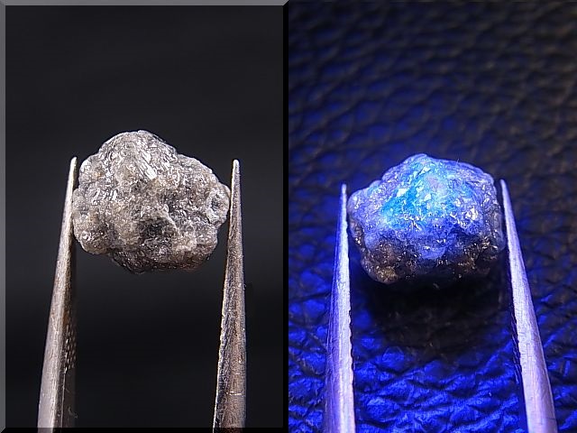 画像: 天然ダイヤモンド原石（蛍光/ブルー） 5.6カラット