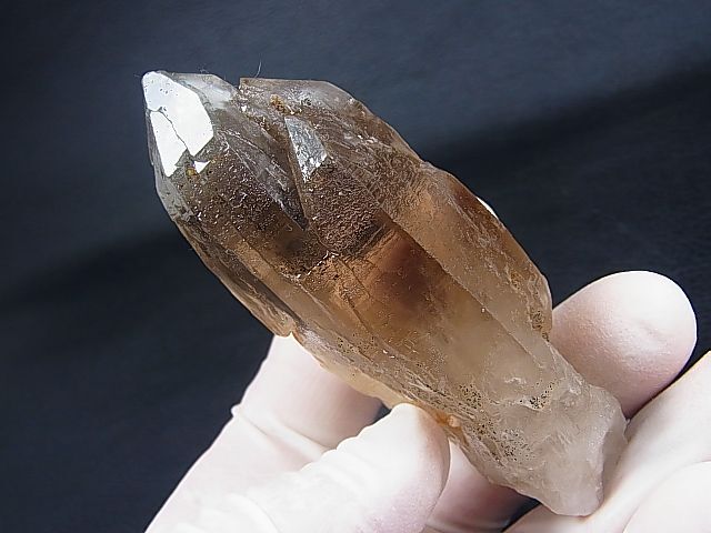 画像: ベトナム・カインホア産スモーキー水晶（シトリンカラー/カテドラル） 130.4g