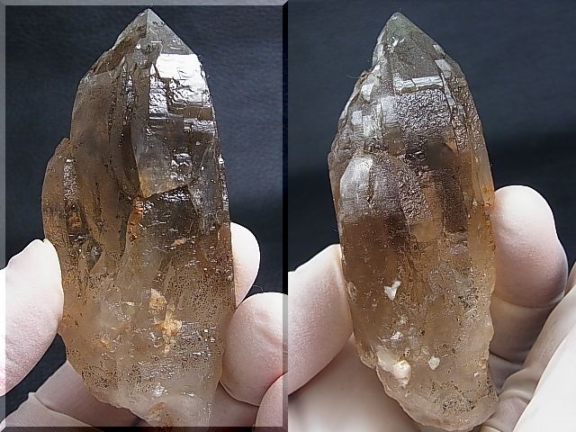 画像: ベトナム・カインホア産スモーキー水晶（シトリンカラー/カテドラル） 130.4g