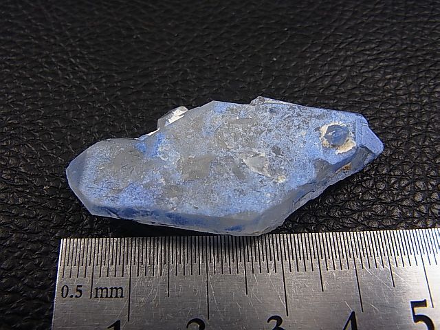 画像: デュモルチェライトインクオーツ原石（ＤＴ/板状/錐面結晶あり） 10.1g