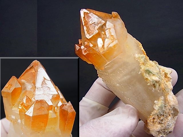 画像: ガネーシュヒマール・ヒンドゥン産ゴールデンヒーラー水晶（多頭セプター） 167.0g