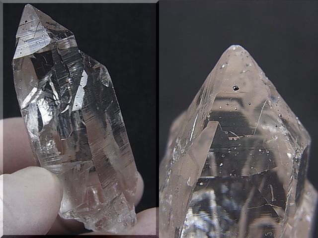 画像: インドヒマラヤ・パルギ産ウォータークリア水晶アナテース付き 52.4g