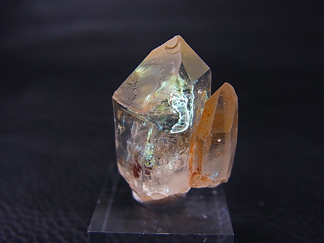 画像: マダガスカル産ペトロリウム水晶ポイント（ツイン） 5.3g