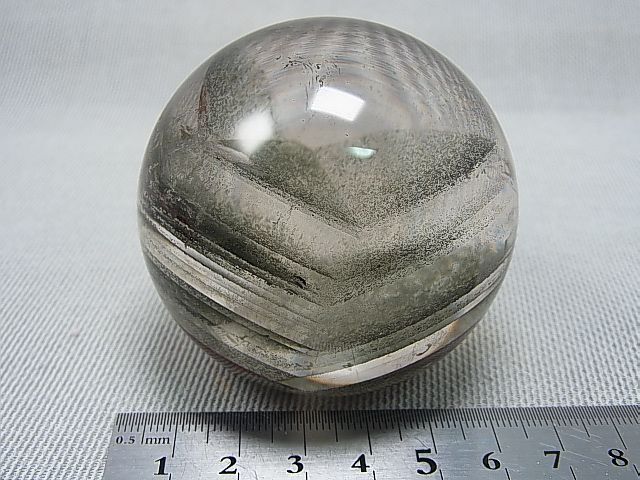 画像: ガーデン水晶丸玉（クローライトファントムインクルージョン＆レインボー） 62mm