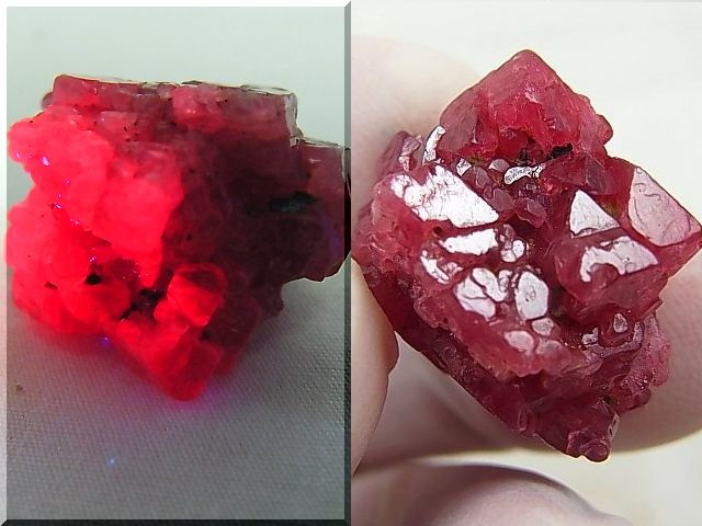 画像: ベトナムLuc Yen産レッド/ホットピンクスピネル群晶原石 57.2カラット