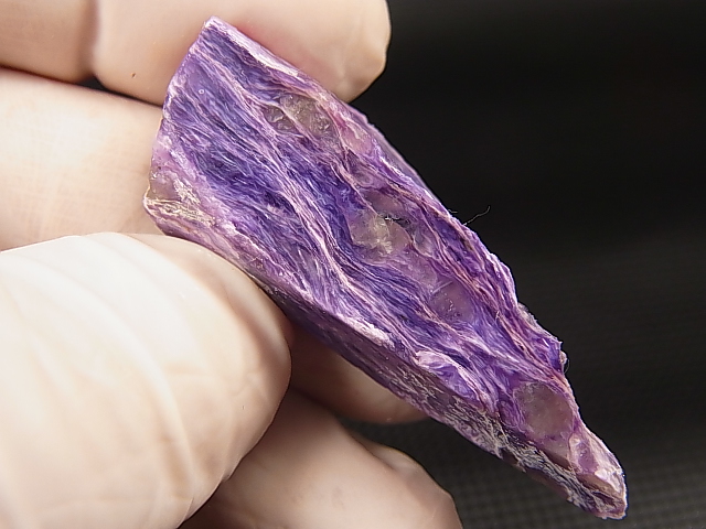 画像: ロシア産チャロアイト原石（2面研磨） 13.7g