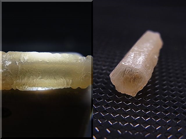 画像: 内モンゴル産角閃石/ヘデンベルガイト入り水晶原石（トラピチェ） 1.7g