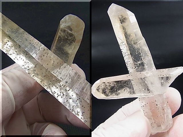画像: 内モンゴル産インクルージョン入りクリア水晶原石（貫入り水晶付き） 47.2g