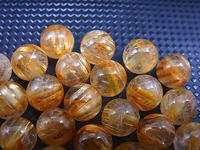 画像: ブラジル産タイチンルチル水晶粒売りビーズ 7mm平均
