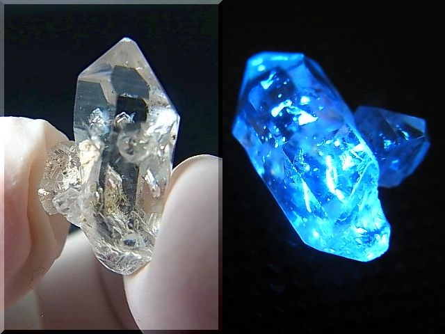 画像: パキスタン・クエッタ産蛍光オイル入りＤＴ水晶 1.9g