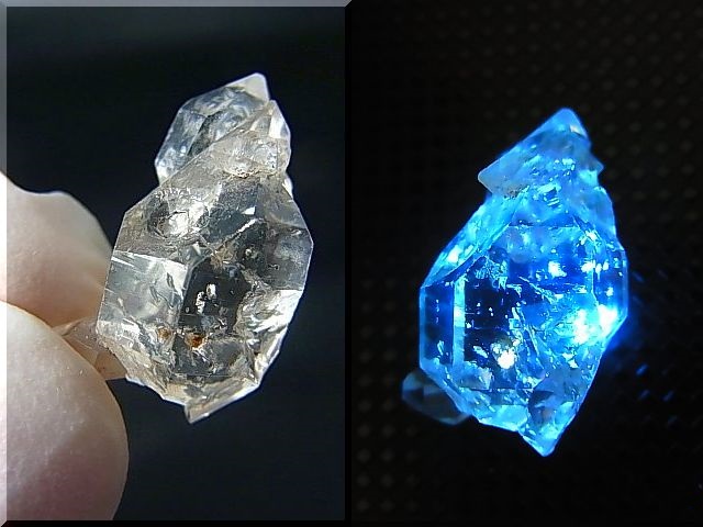 画像: パキスタン・クエッタ産蛍光オイル入りＤＴ水晶 2.8g