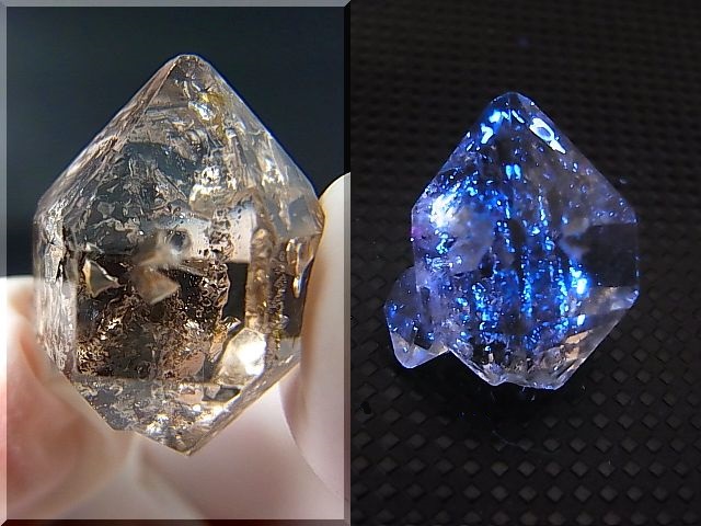 画像: パキスタン・クエッタ産蛍光オイル入りＤＴ水晶 3.8g