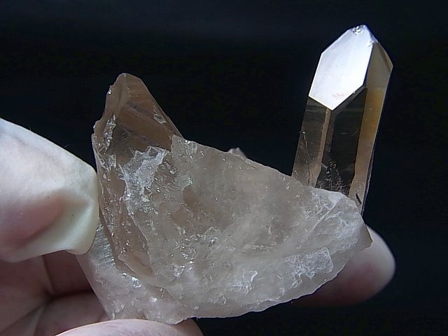 画像: ノルウェー産水晶クラスター（アナテース付き） 53.6g