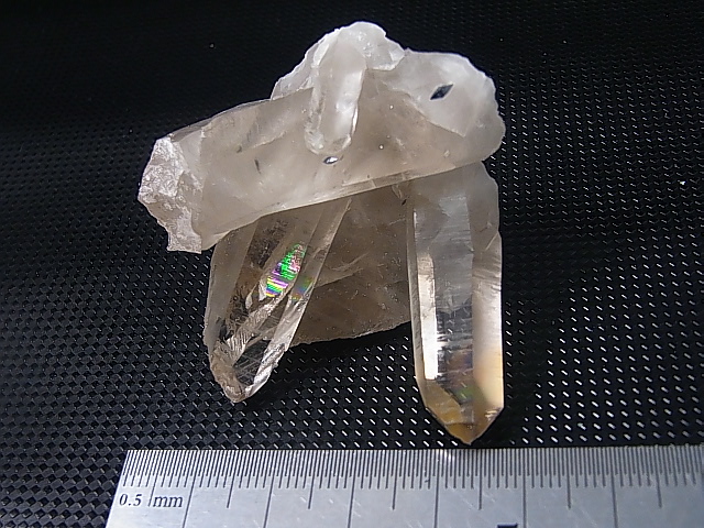 画像: ノルウェー産水晶クラスター（アナテース付き） 53.6g