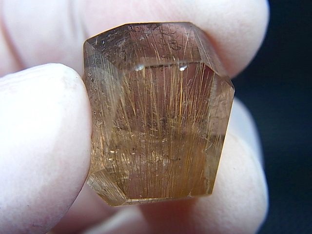 画像: ブラジル産ゴールドルチル水晶研磨原石 5.8g