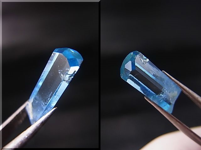 画像: ジェムグレード宝石需要品質：ベトナム産アクアマリン柱状結晶原石 2.8カラット