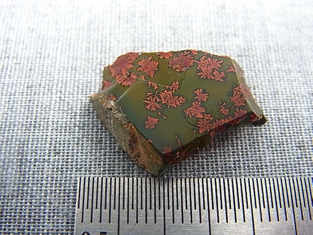 画像: 飯盛ラボストーン（IL-stone）「レアカラー：ブラッドストーン（紅葉石）」ガラス原石 15.9カラット