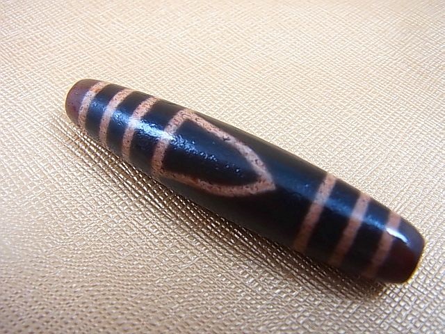 画像: 「一眼山形」現代天珠 直径約12.5×57mm