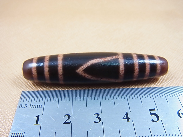 画像: 「一眼山形」現代天珠 直径約12.5×57mm