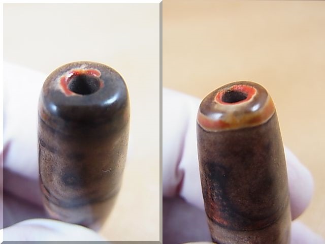 画像: ヴィンテージ：「蓮師法帽」西蔵（チベット）天珠 直径約12.5×48mm