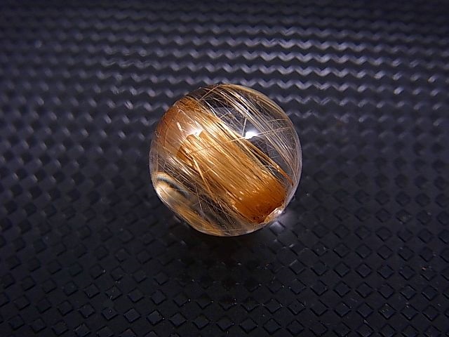 画像: ブラジル産キャッツアイ/タイチンルチル水晶粒売りビーズ 11.3mm