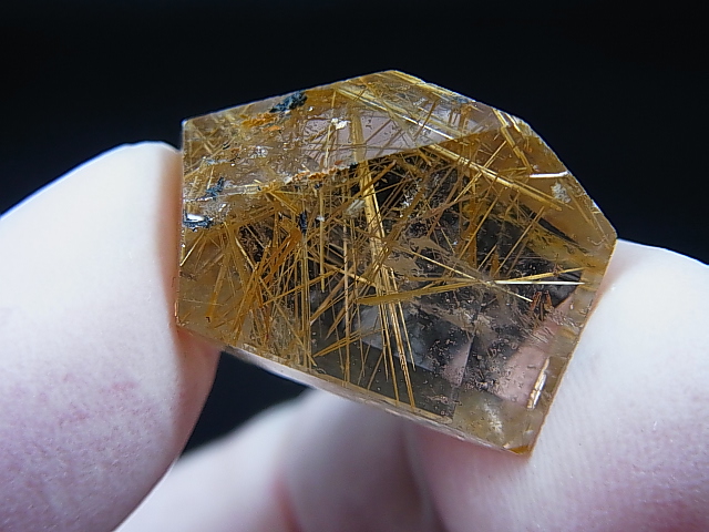 画像: ブラジル産タイチンルチル水晶研磨原石 5.7g
