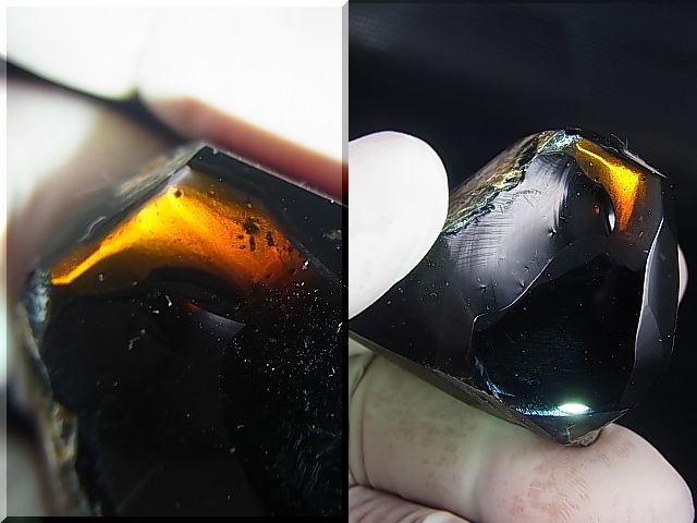 画像: オレゴン・ファイヤーオブシディアン研磨原石 41.9g