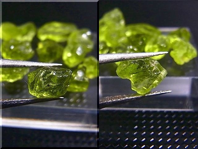 画像: ベトナム・ザライ産ペリドット原石 10点セット トータル 19.2カラット