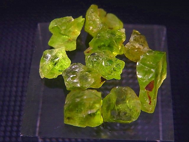 画像: ベトナム・ザライ産ペリドット原石 10点セット トータル 26.0カラット